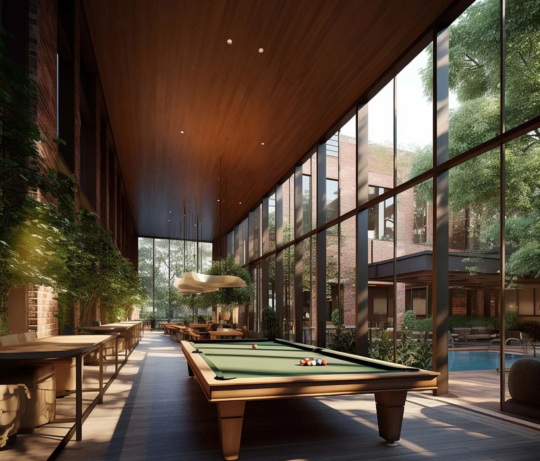 Clubhouse & Billiards at Mohan Parkland